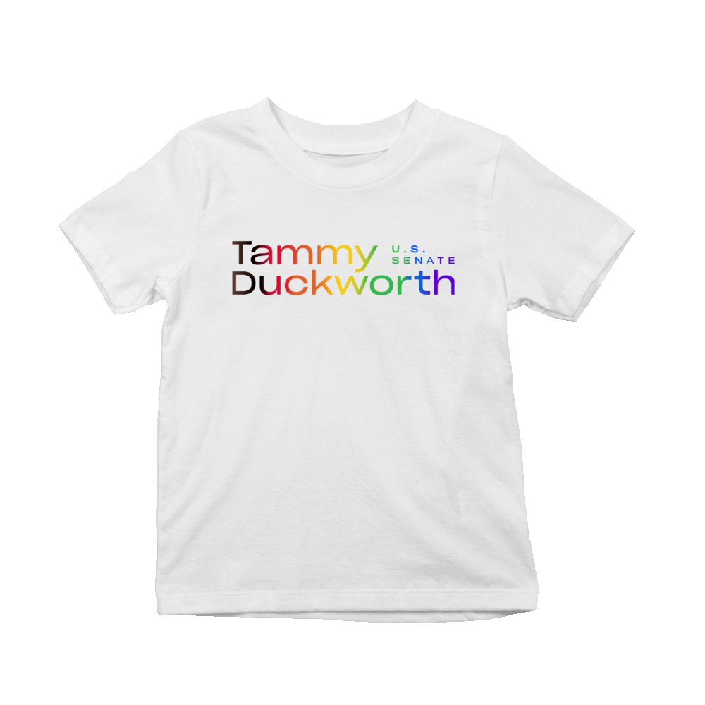 Tammy Duckworth Pride Kids T-Shirt
